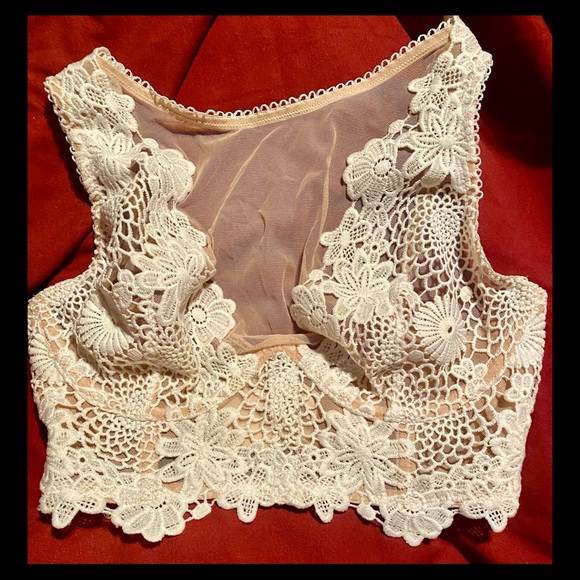 Victoria's Secret Other - Victoria Secret Dream Angel’s Floral Lace Corset Bandeau